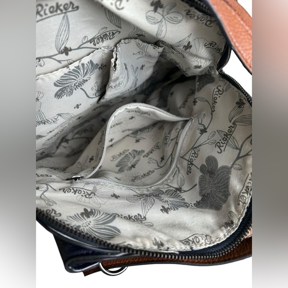 Rieker Red/Blue Faux Leather Backack - Picture 4 of 5